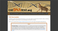 Desktop Screenshot of catdnatest.org