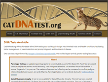 Tablet Screenshot of catdnatest.org